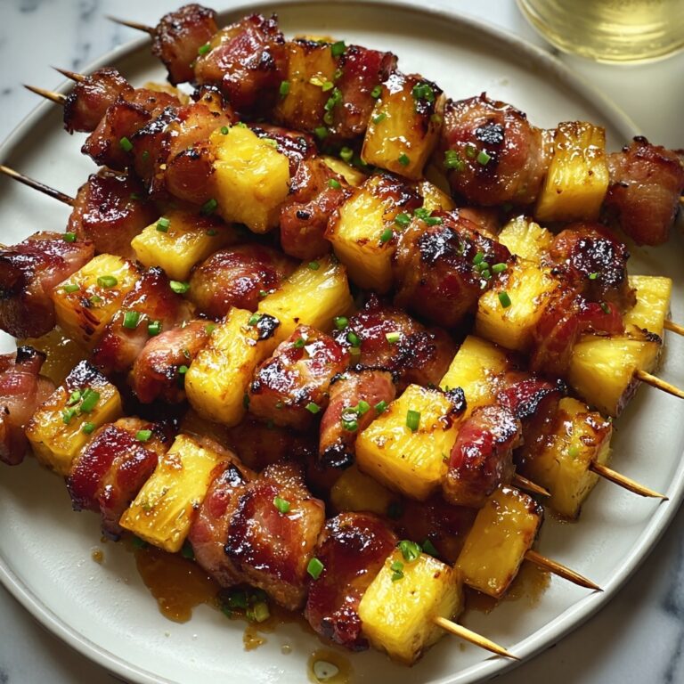 Juicy Teriyaki Chicken and Pineapple Bacon Skewers Recipe