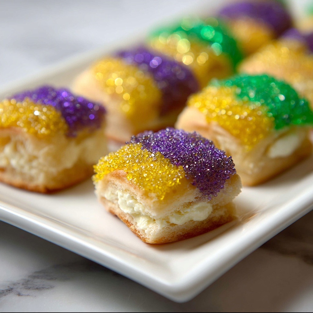 Easy King Cake Bites Recipe - Recipe Image