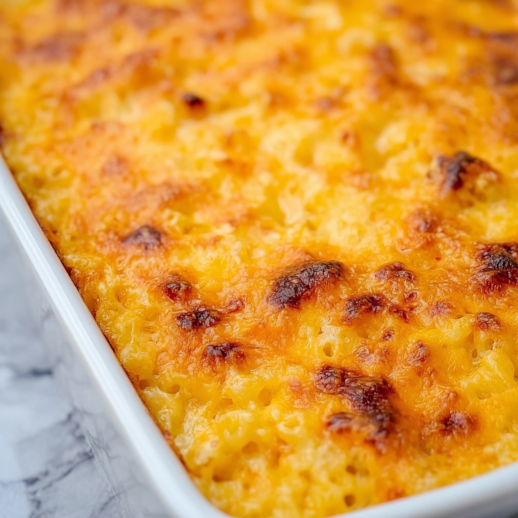 Baked Macaroni and Cheddar Casserole Recipe - Recipe Image