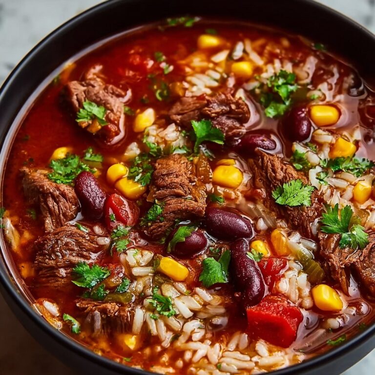 Mexican Beef and Rice Soup Recipe