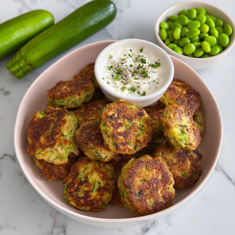 Zucchini and Edamame Fritters (High-Protein) Recipe