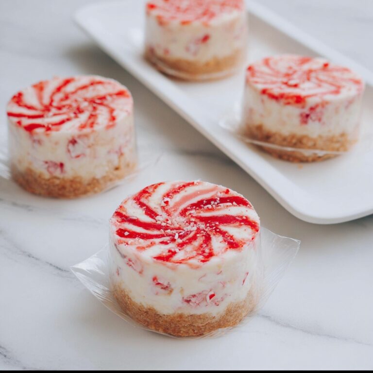 Mini No-Bake Peppermint Cheesecakes Recipe