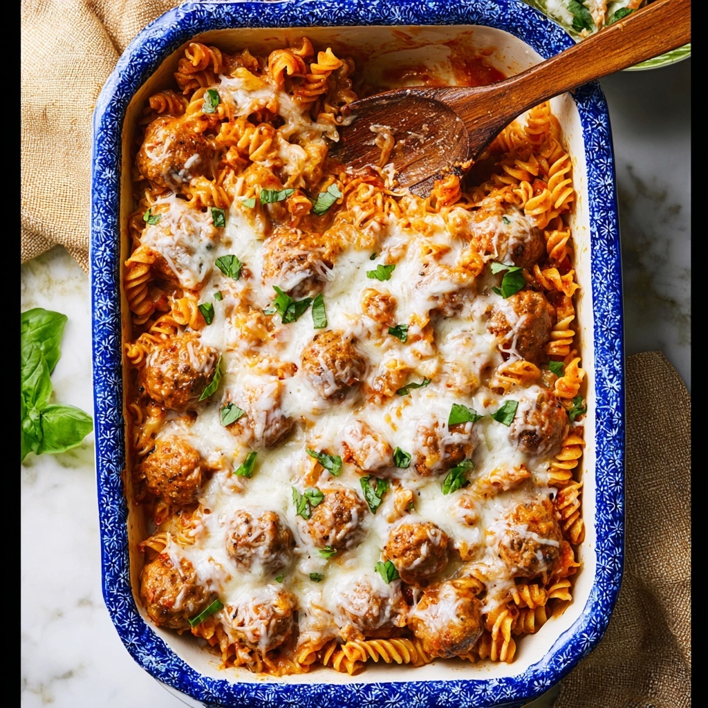Dump and Bake Meatball Casserole Recipe - Recipe Image
