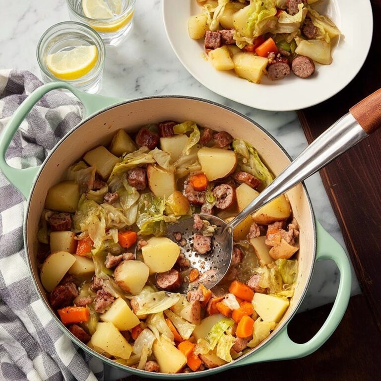 Sausage, Potatoes, and Cabbage Skillet Recipe