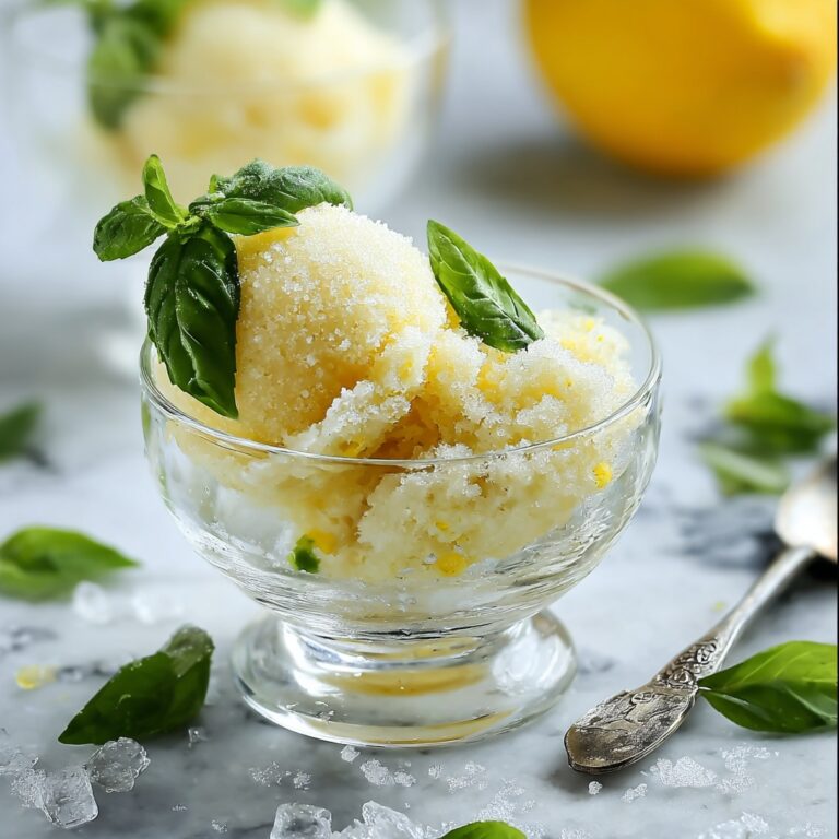 Lemon and Basil Granita Recipe