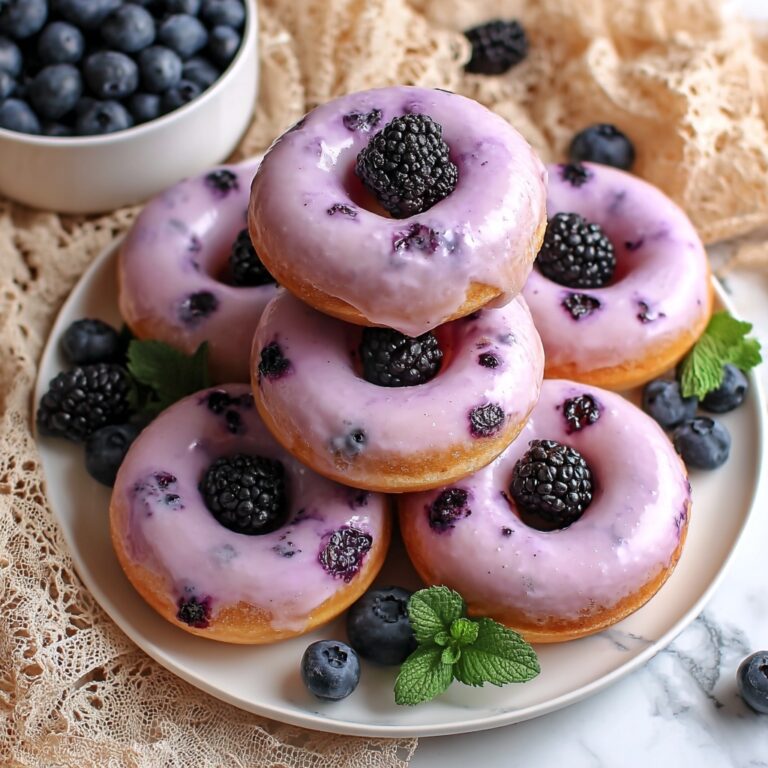 Blueberry Cake Donuts Recipe