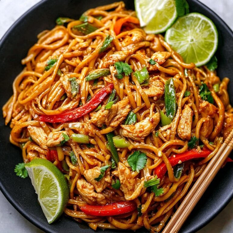 Chili Garlic Chicken with Asian Noodles Recipe