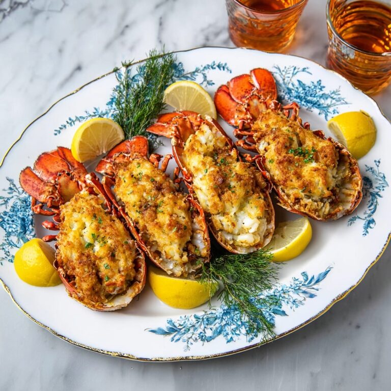 Crab Stuffed and Baked Lobster Tails Recipe