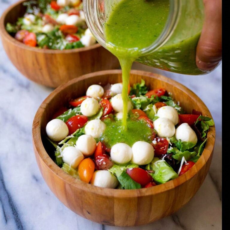 Caprese Salad with Pesto Dressing Recipe