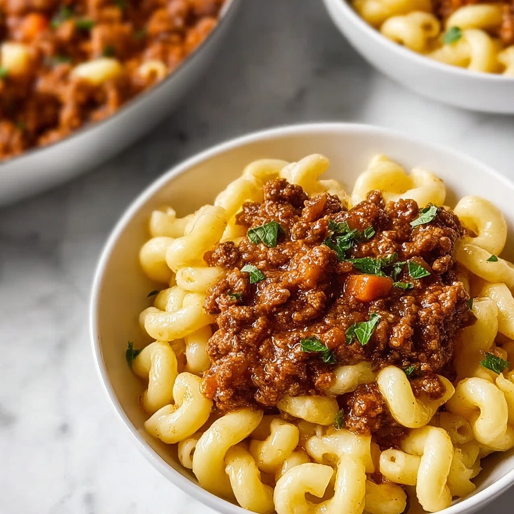 Savory Beefaroni Delight Recipe - Recipe Image