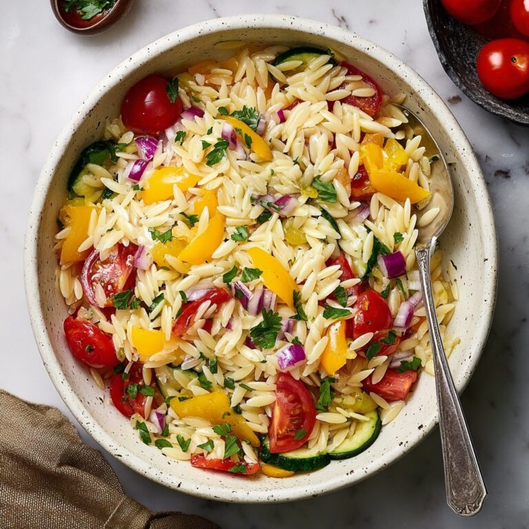 Rainbow Orzo Salad Recipe