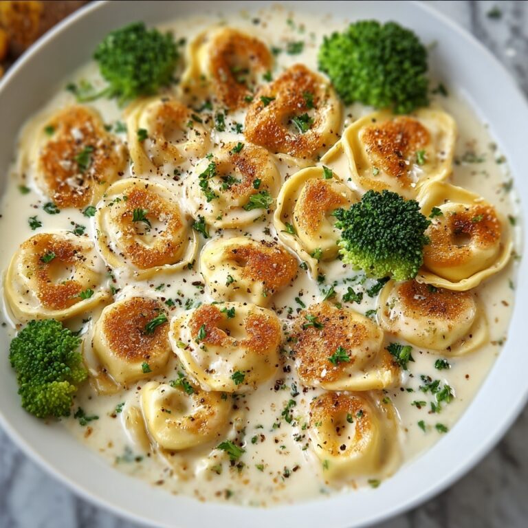 Creamy Parmesan Tortellini with Chicken Recipe