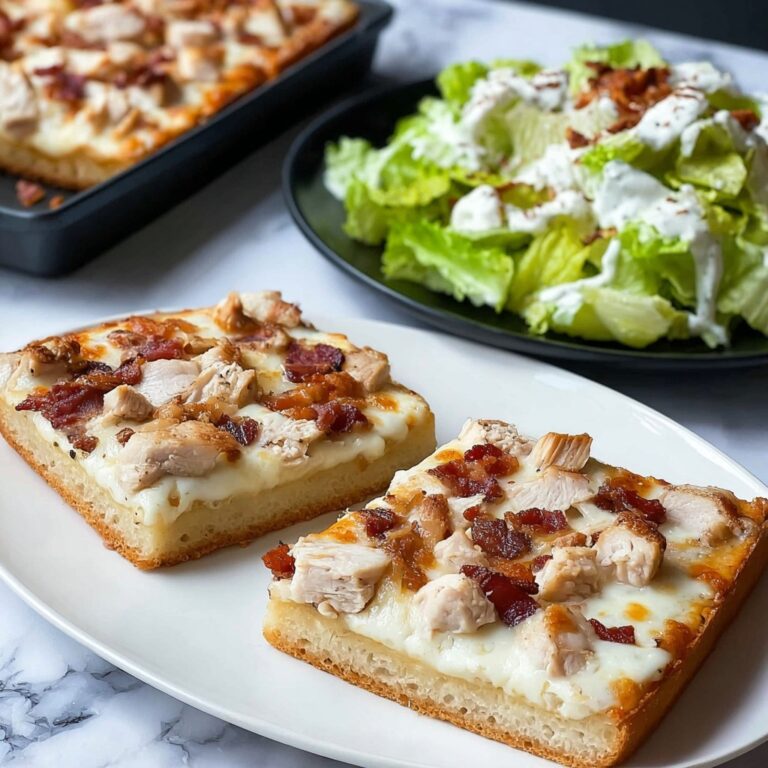 Parmesan Garlic Chicken Pizza Recipe