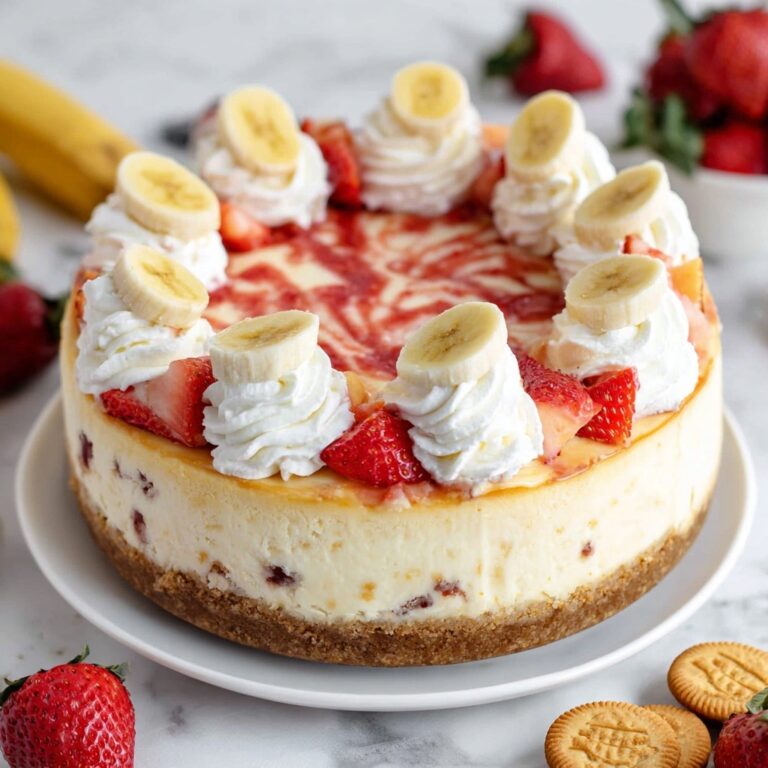 Banana Strawberry Cheesecake Recipe
