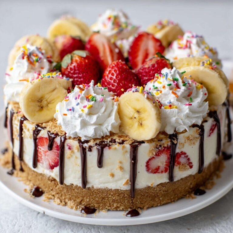 Heavenly No-Bake Banana Split Cheesecake Recipe