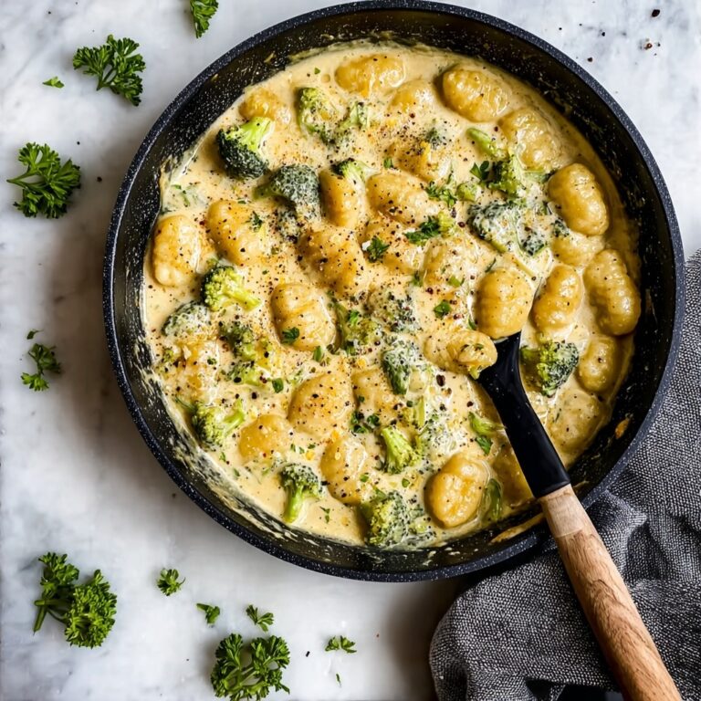 Creamy Lemon Pesto Gnocchi with Broccoli Recipe