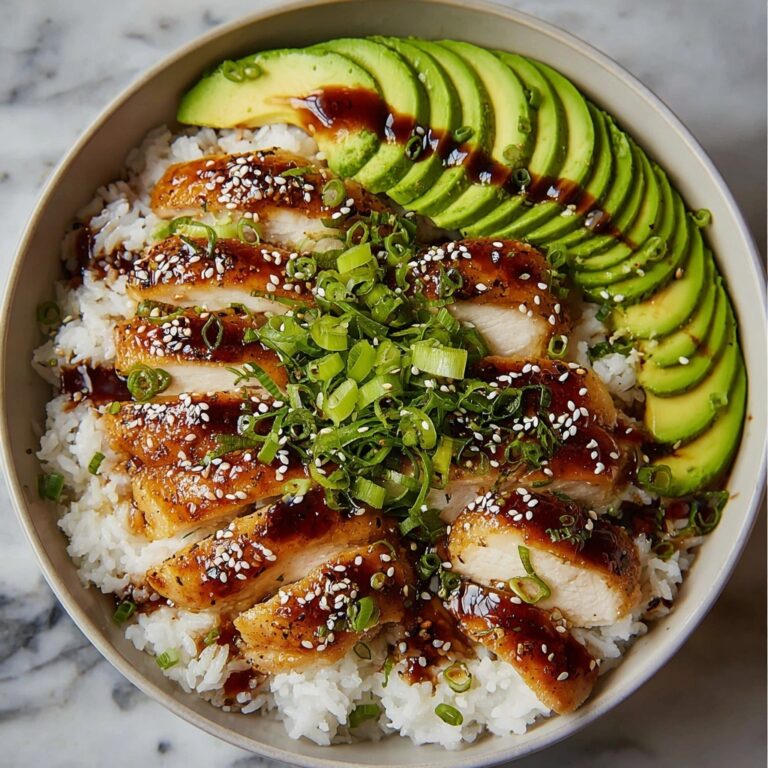 Teriyaki Chicken with Avocado Rice Recipe