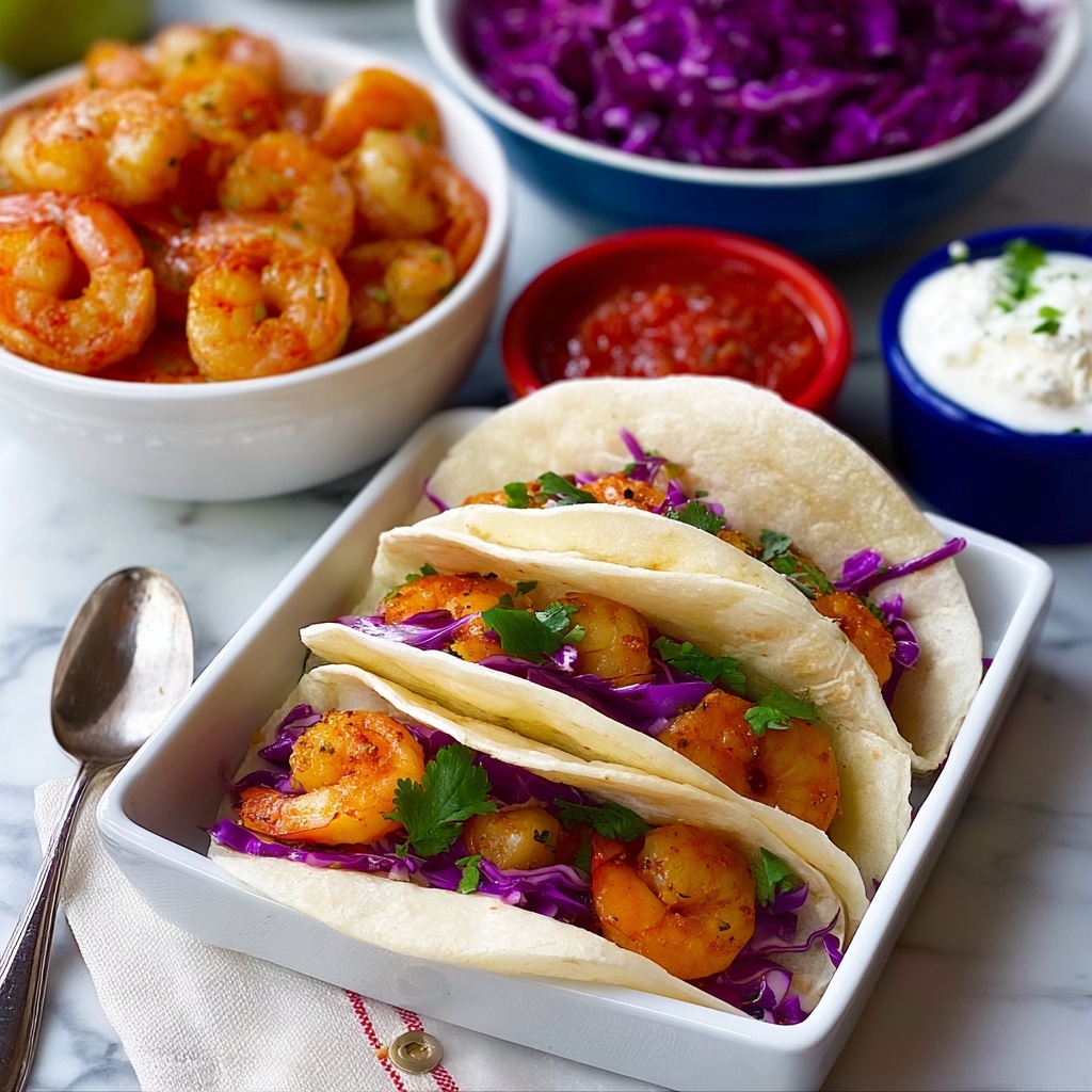 Ceviche-Marinated & Grilled Louisiana Shrimp Tacos Recipe - Recipe Image