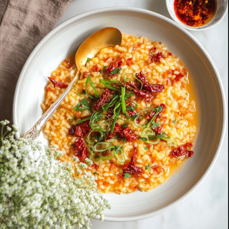 Cheesy Gochujang Risotto Recipe