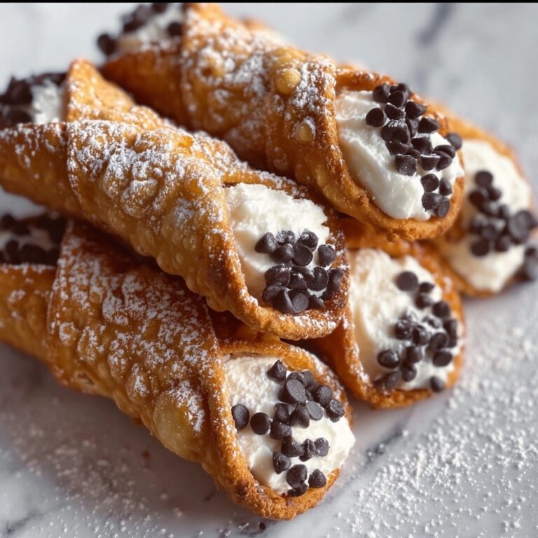 Homemade Cannoli with Ricotta Filling and Crispy Shells Recipe