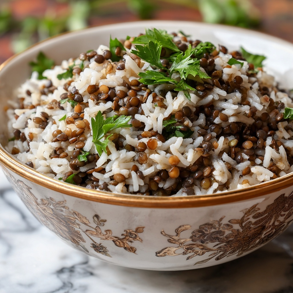 Simple Lebanese Lentils & Rice (Mujaddara) Recipe - Recipe Image