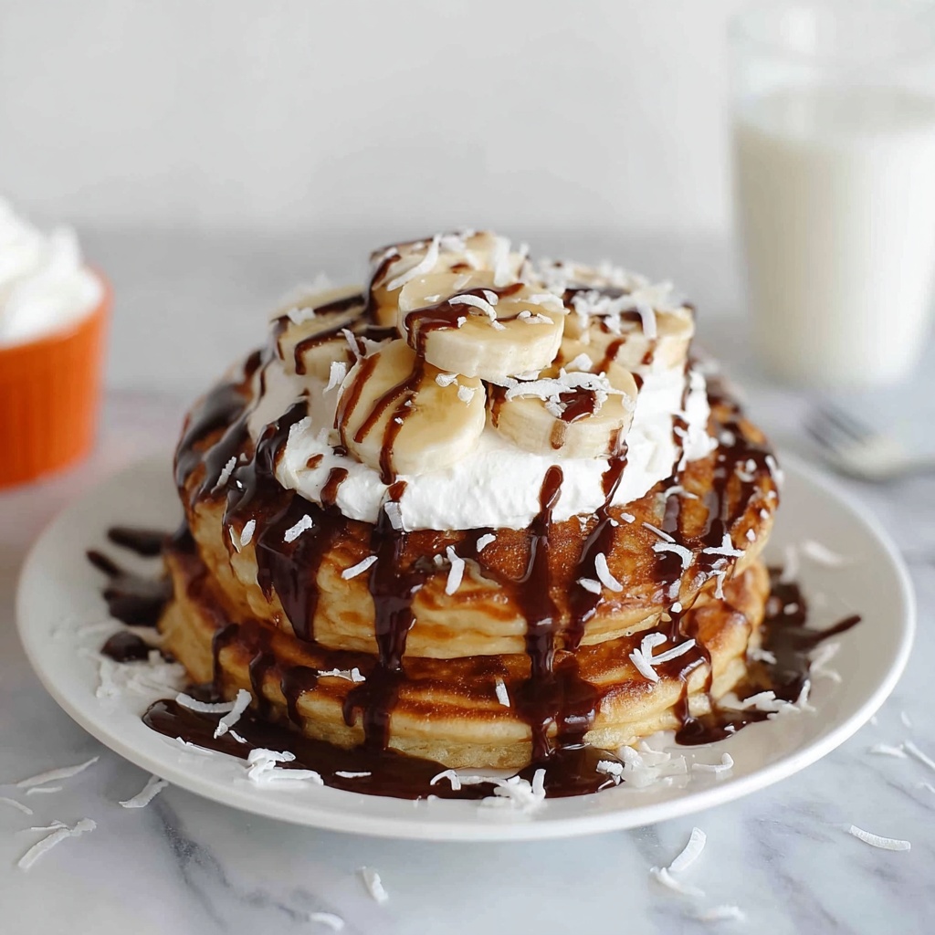 Caramelized Coconut Banana Bread Waffle French Toast Recipe - Recipe Image