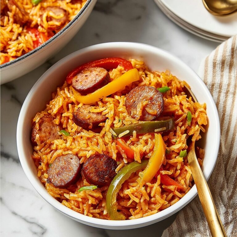 Smoked Sausage and Peppers with Rice Recipe
