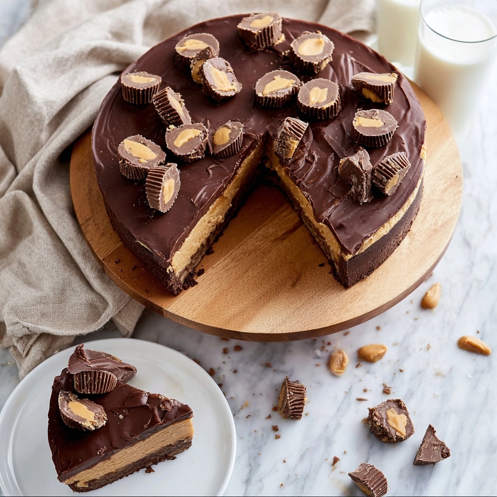 Pressure Cooker Peanut Butter Cup Cheesecake Recipe - Recipe Image