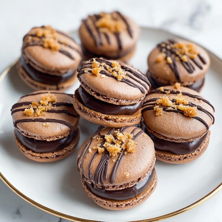 Nutella Drizzle Macaron Recipe