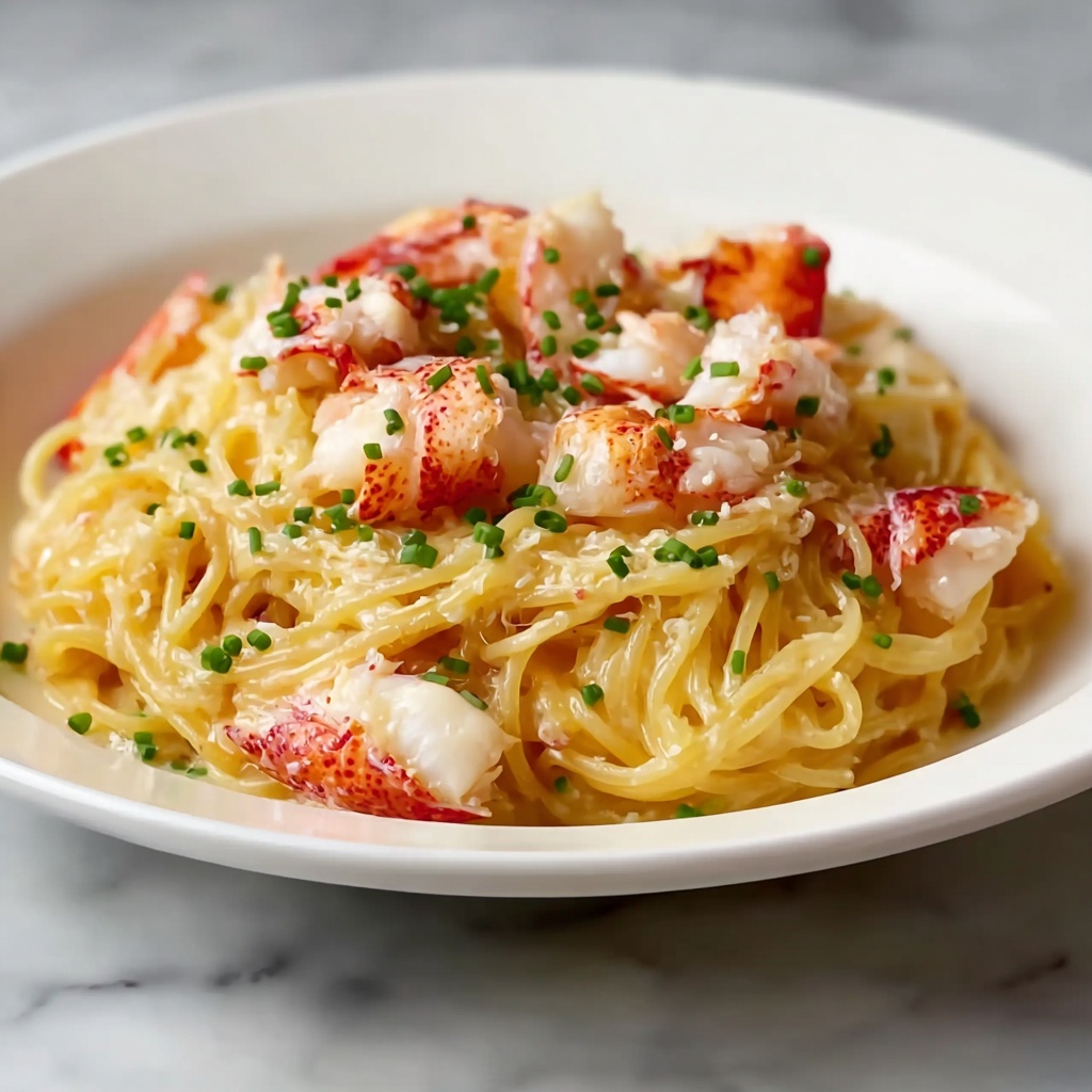 Lobster Pasta with Cream Sauce Recipe - Recipe Image