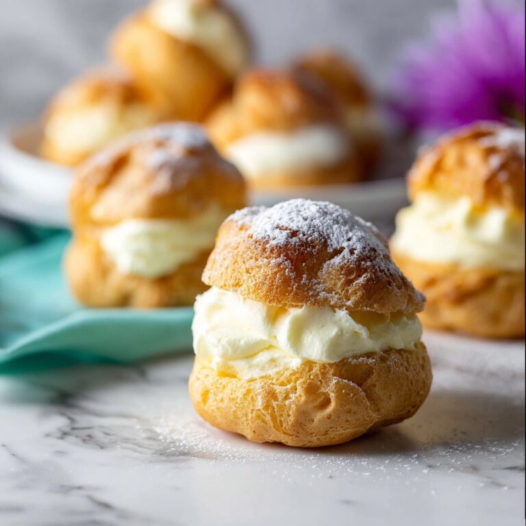 Cream Puffs with Homemade Pastry Cream Recipe