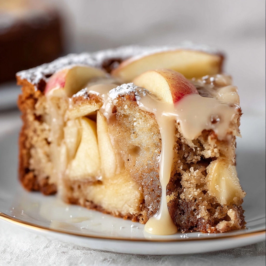 Apple Dapple Cake with Walnut Glaze Recipe - Recipe Image