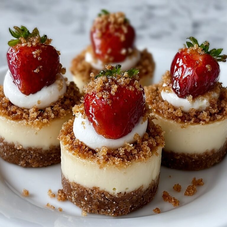 Mini Strawberry Crunch Cheesecake Bites Recipe