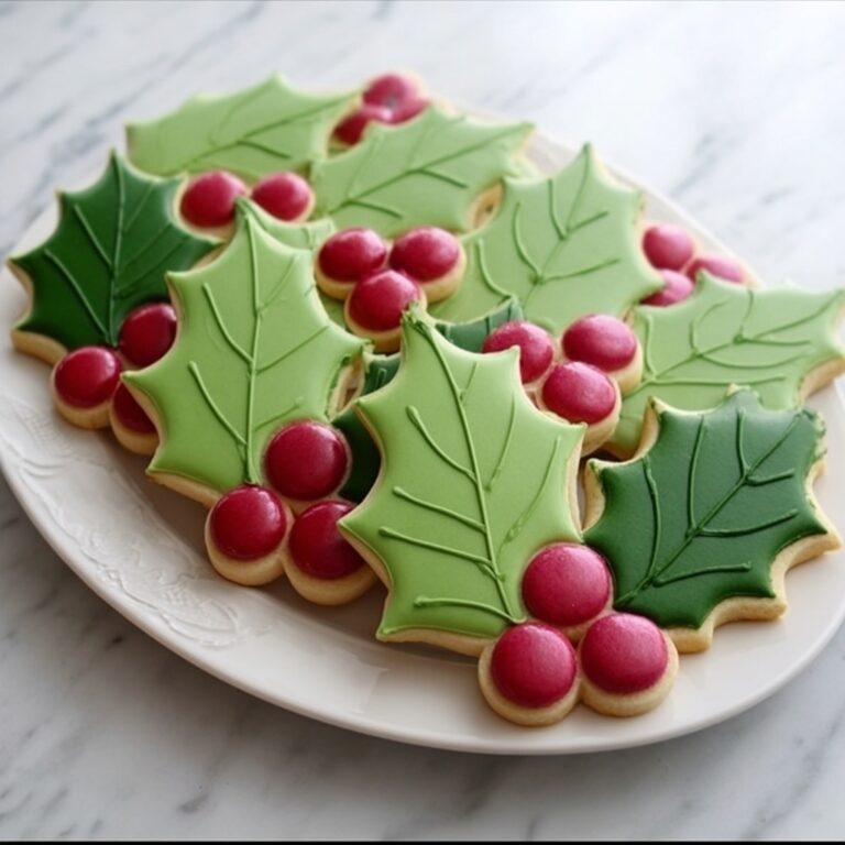 Holly and Berry Sugar Cookies Recipe