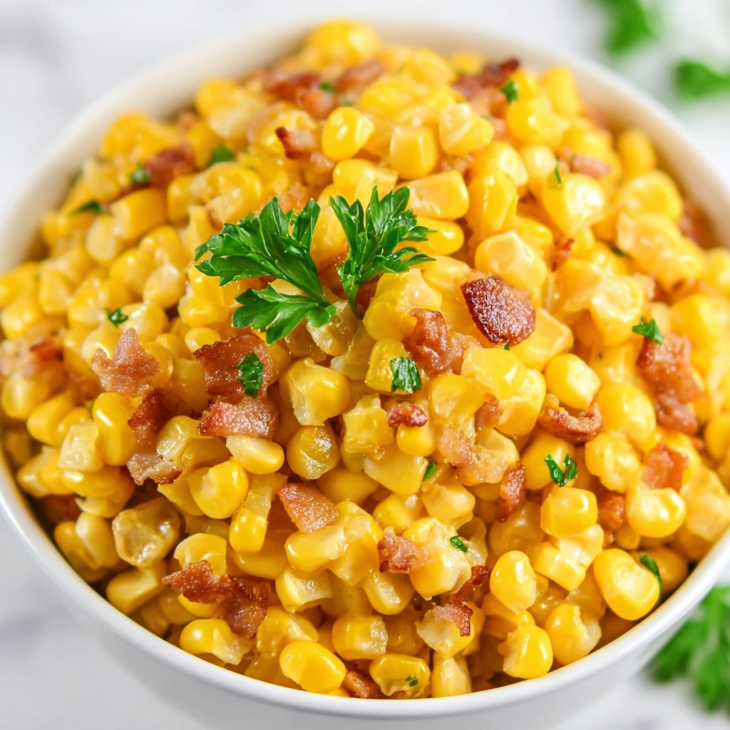 Slow Cooker Cheddar Corn Recipe - Recipe Image