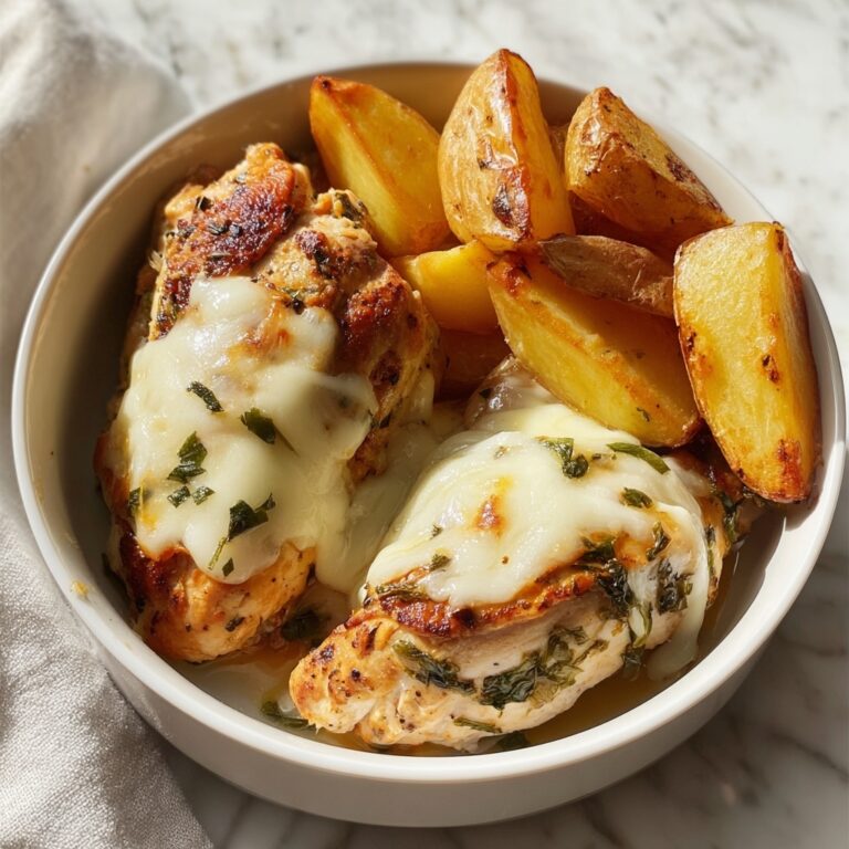 Skillet Garlic Parmesan Chicken with Crispy Potatoes Recipe
