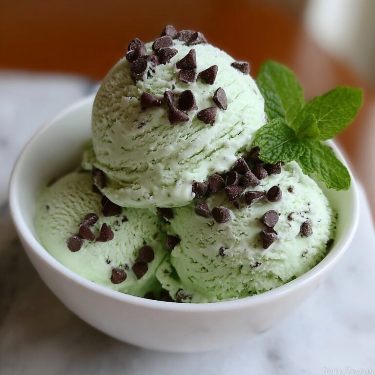 Mint Chocolate Chip Ice Cream Recipe