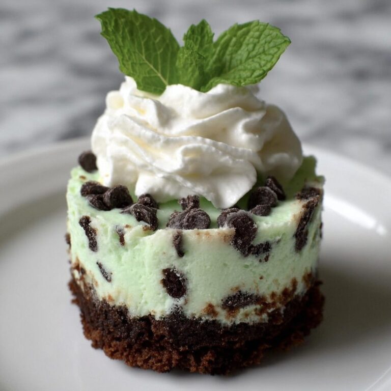 Mint Brownie Cheesecake Cups Recipe