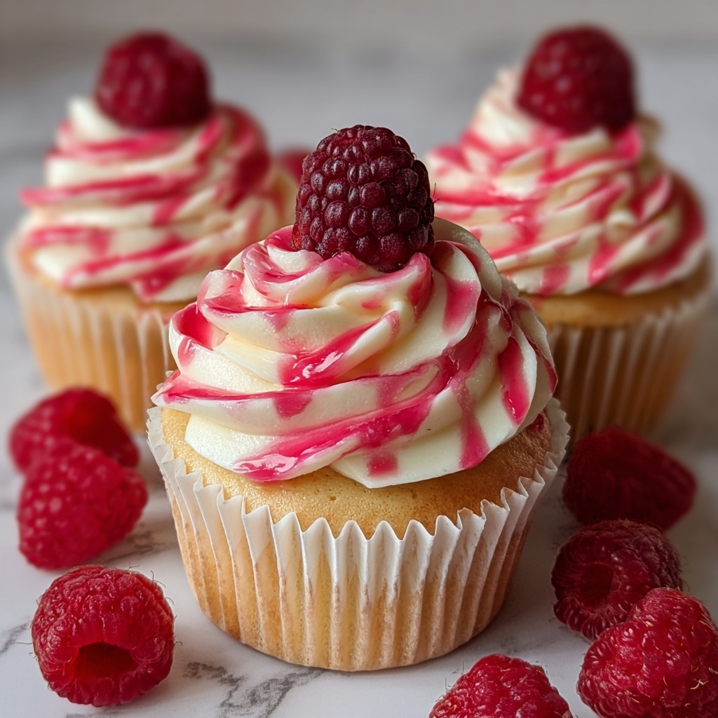 Raspberry Cheesecake Cupcakes Recipe - Recipe Image