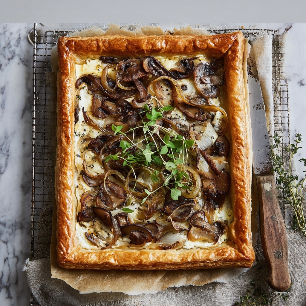Artichoke and Mushroom Tart Recipe - Recipe Image