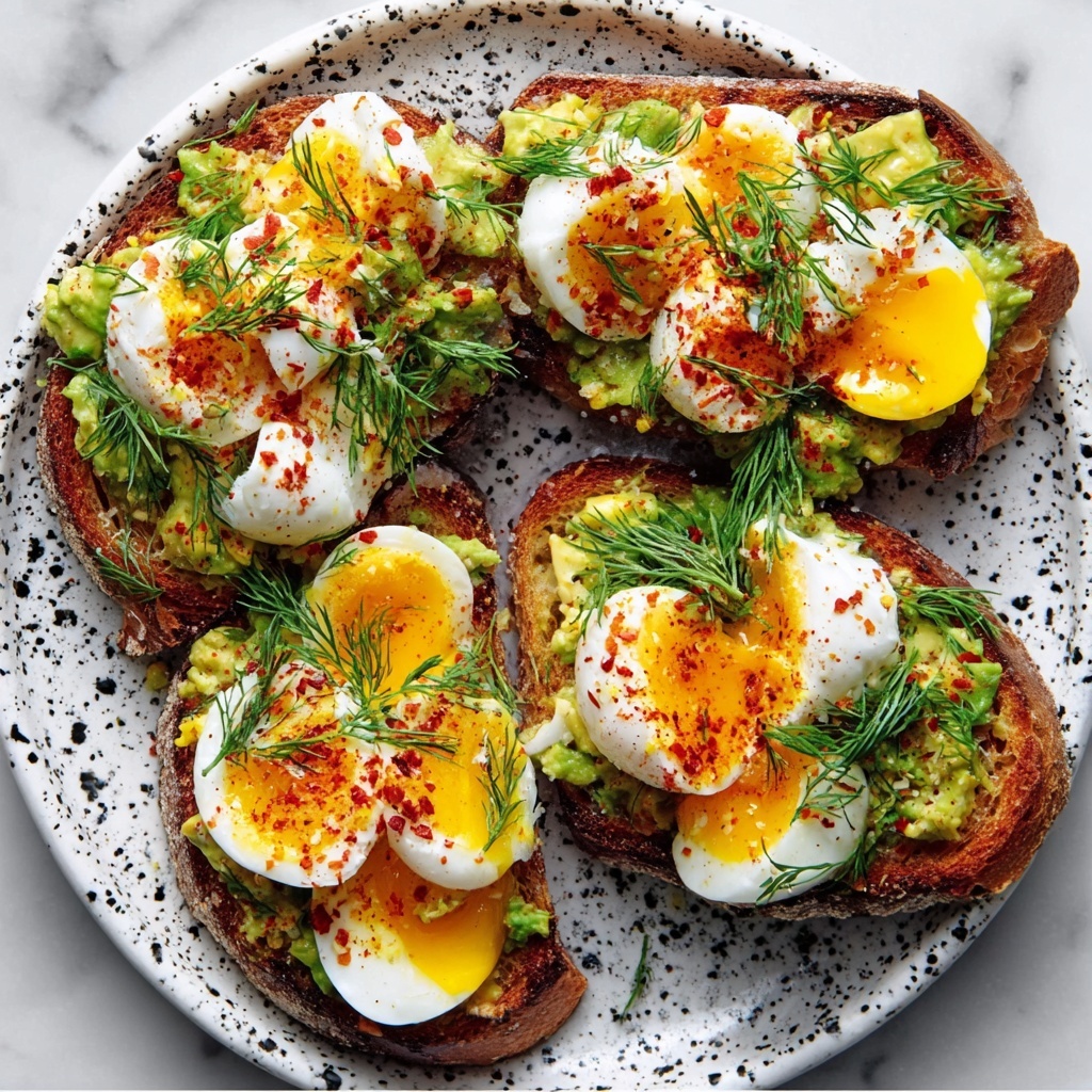 Avocado Toast with Soft-Boiled Eggs and Dill Recipe - Recipe Image