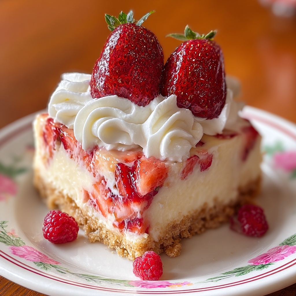 Strawberry Cheesecake Lush Recipe - Recipe Image