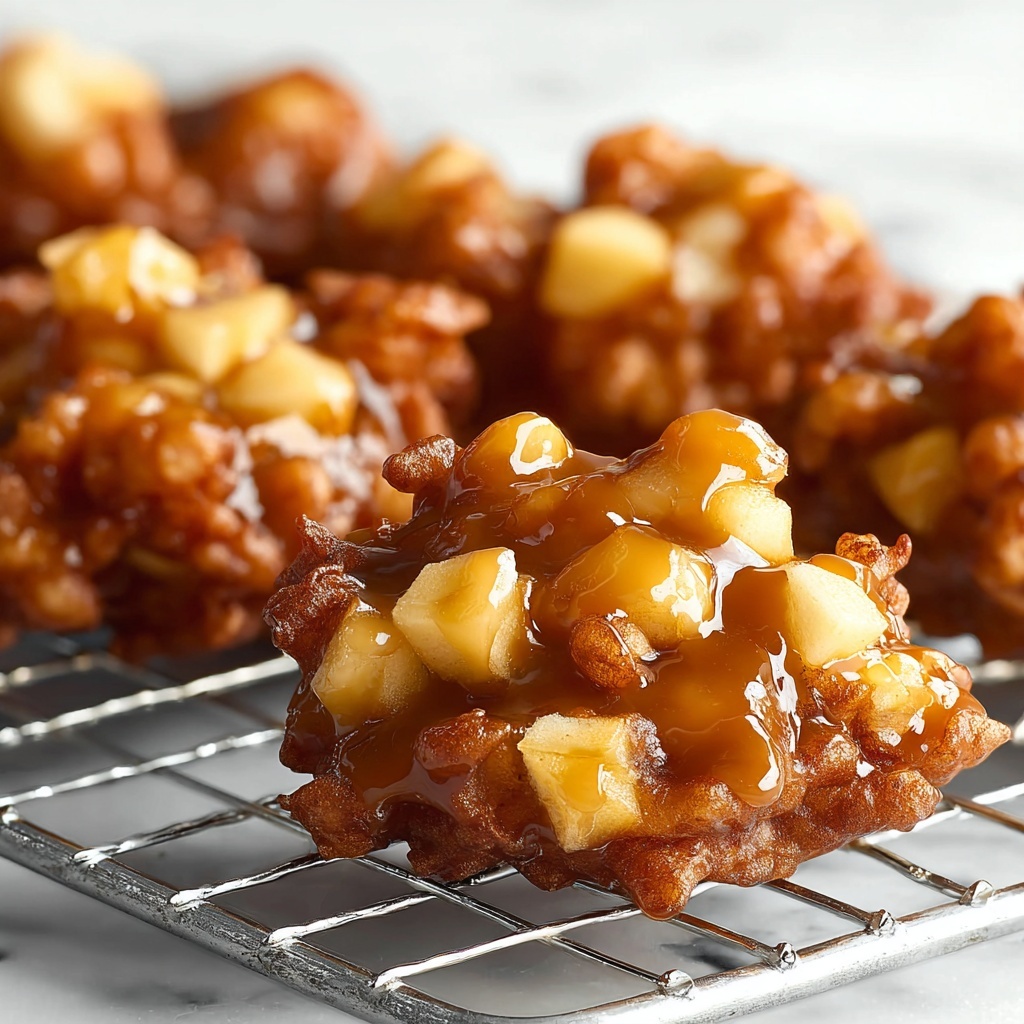 Baked Apple Fritters with Cinnamon and Lemon Glaze Recipe - Recipe Image