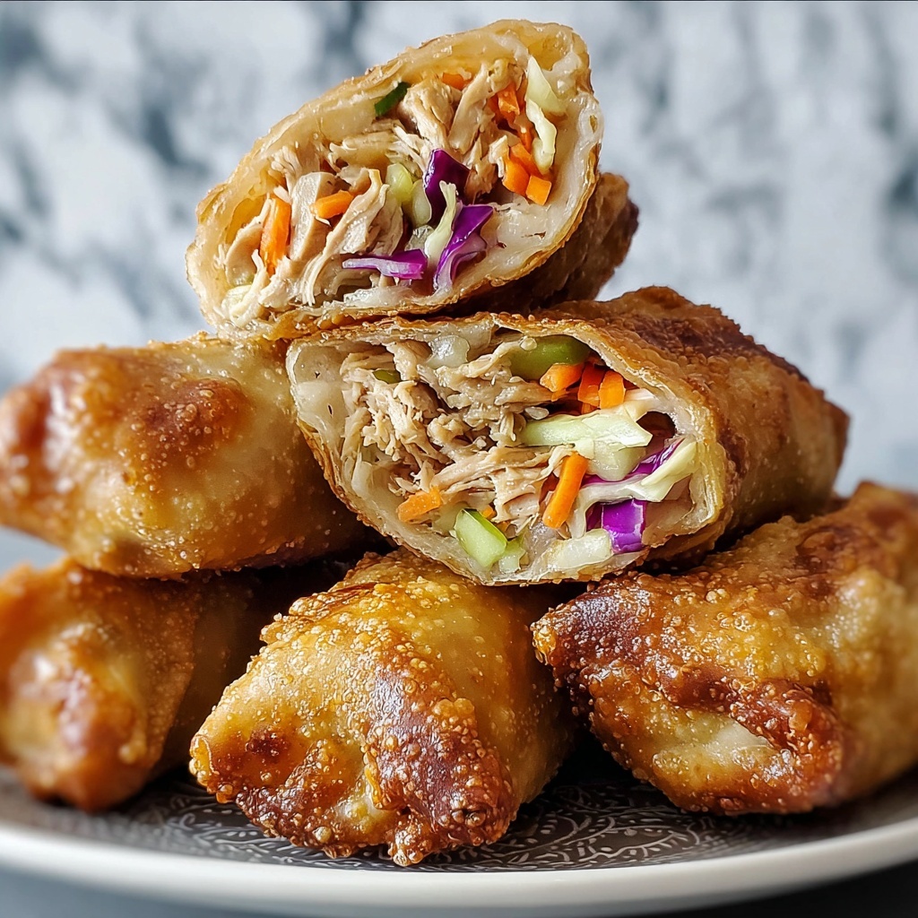 Chicken Coleslaw Egg Rolls Recipe - Recipe Image