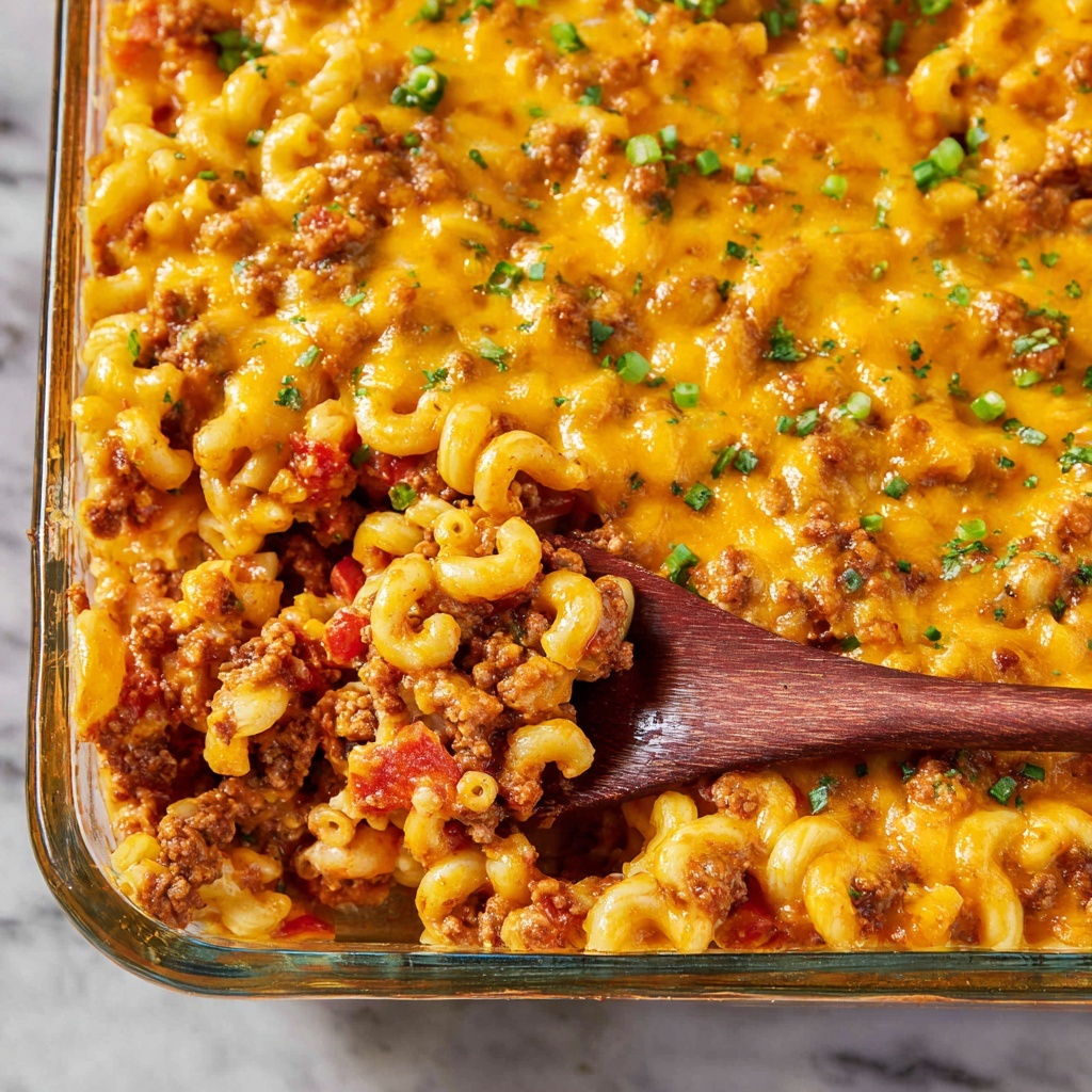 Cheesy Chili Mac Casserole Recipe - Recipe Image