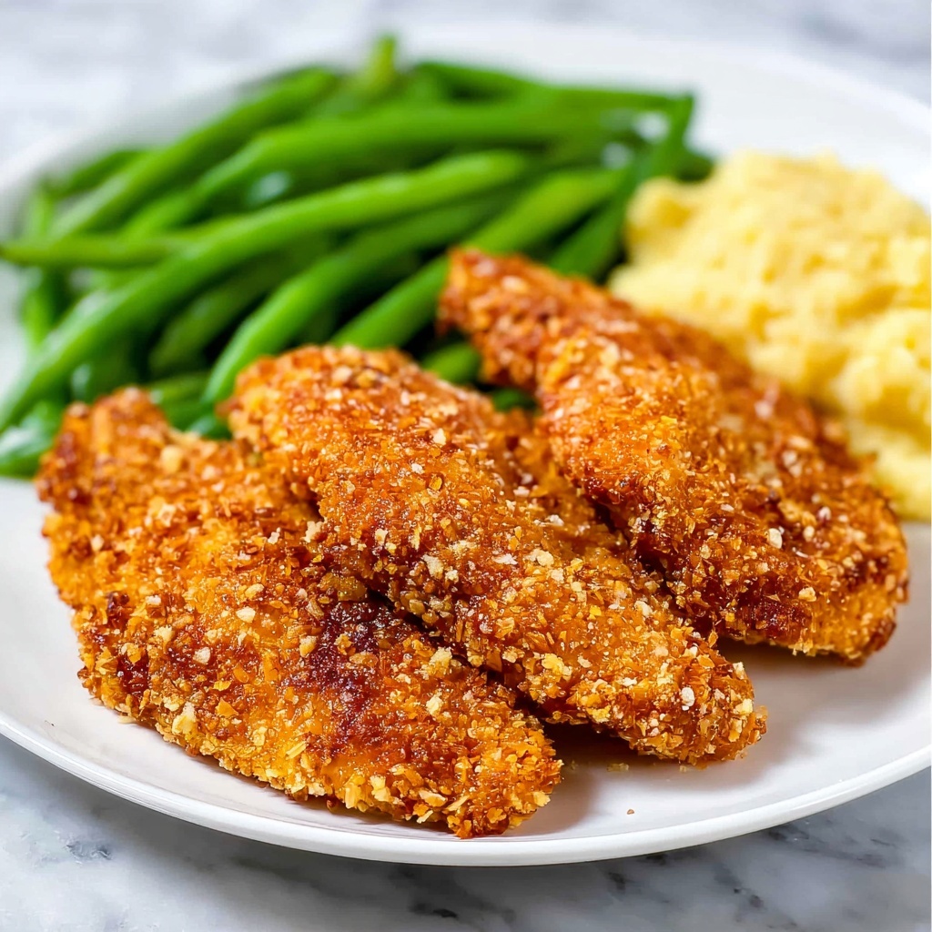 Cajun Cornbread Crusted Chicken Tenders Recipe - Recipe Image