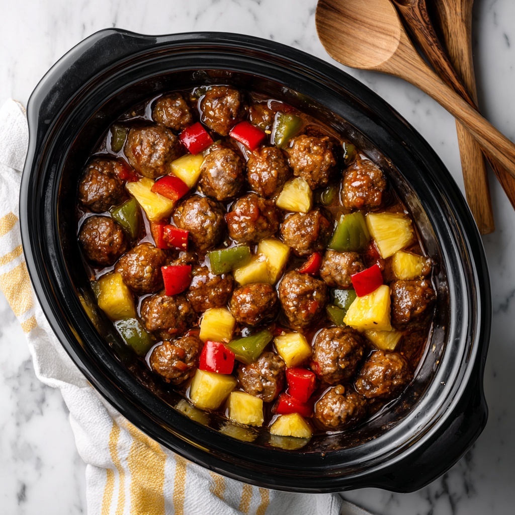 Crockpot Hawaiian Meatballs Recipe - Recipe Image