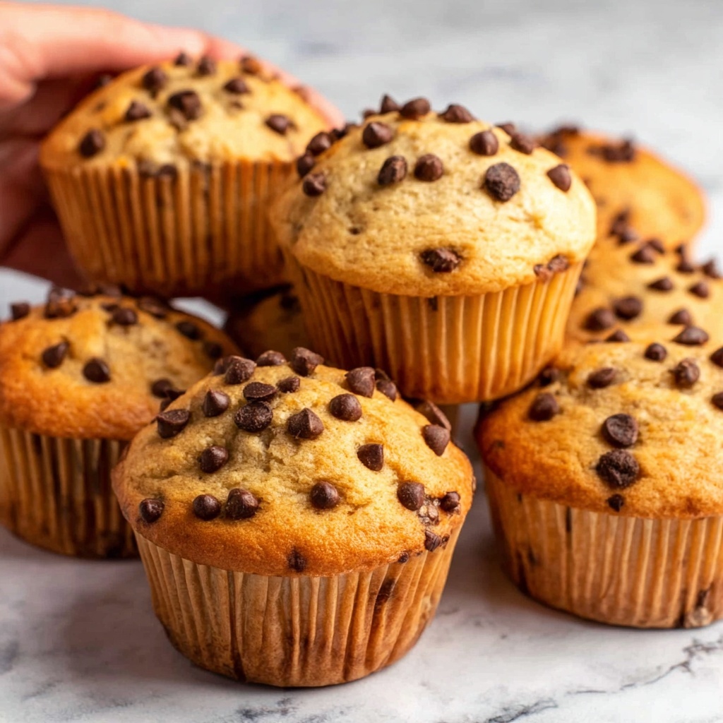 Greek Yogurt Peanut Butter Muffins with Chocolate Chips Recipe - Recipe Image