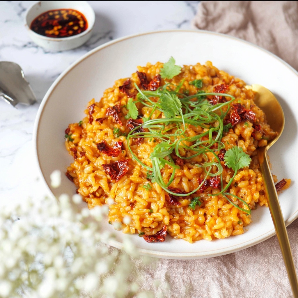 Cheesy Gochujang Risotto Recipe - Recipe Image