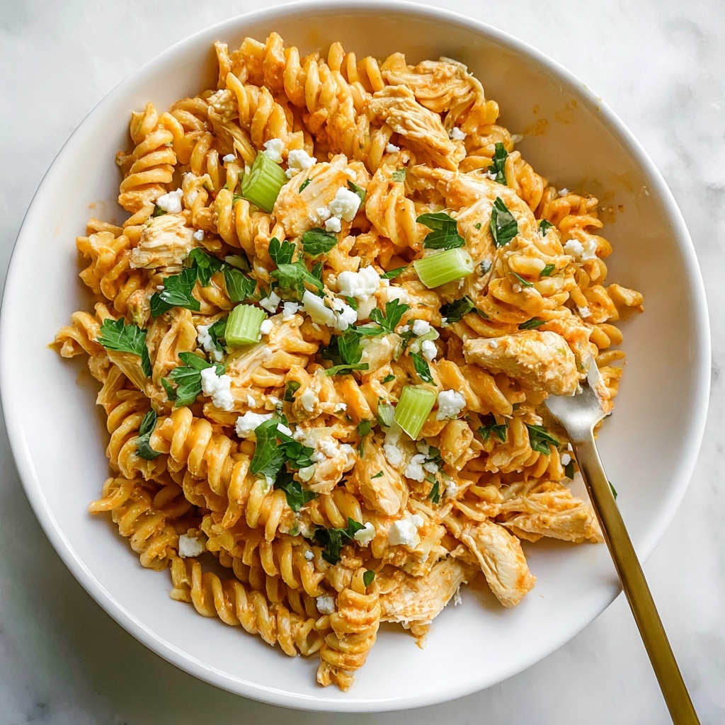 Buffalo Chicken Pasta Salad Recipe - Recipe Image